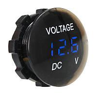 Вольтметр автомобільний ATS4011 синій, фото 1