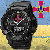 Тактические многофункциональные часы Patriot 001 Black ЗСУ Tactic UA + Коробка