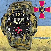 Тактичний багатофункціональний годинник Patriot 003CMGNUA Camo Green Tactic UA