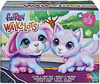 Интерактивная игрушка furReal Walkalots Big Wags Sugar & Cotton Гламурный щенок и котенок на поводке ( F2603)