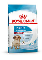 Сухой корм Royal Canin Medium Puppy для собак средних размеров 15 кг от 2 до 12 месяцев