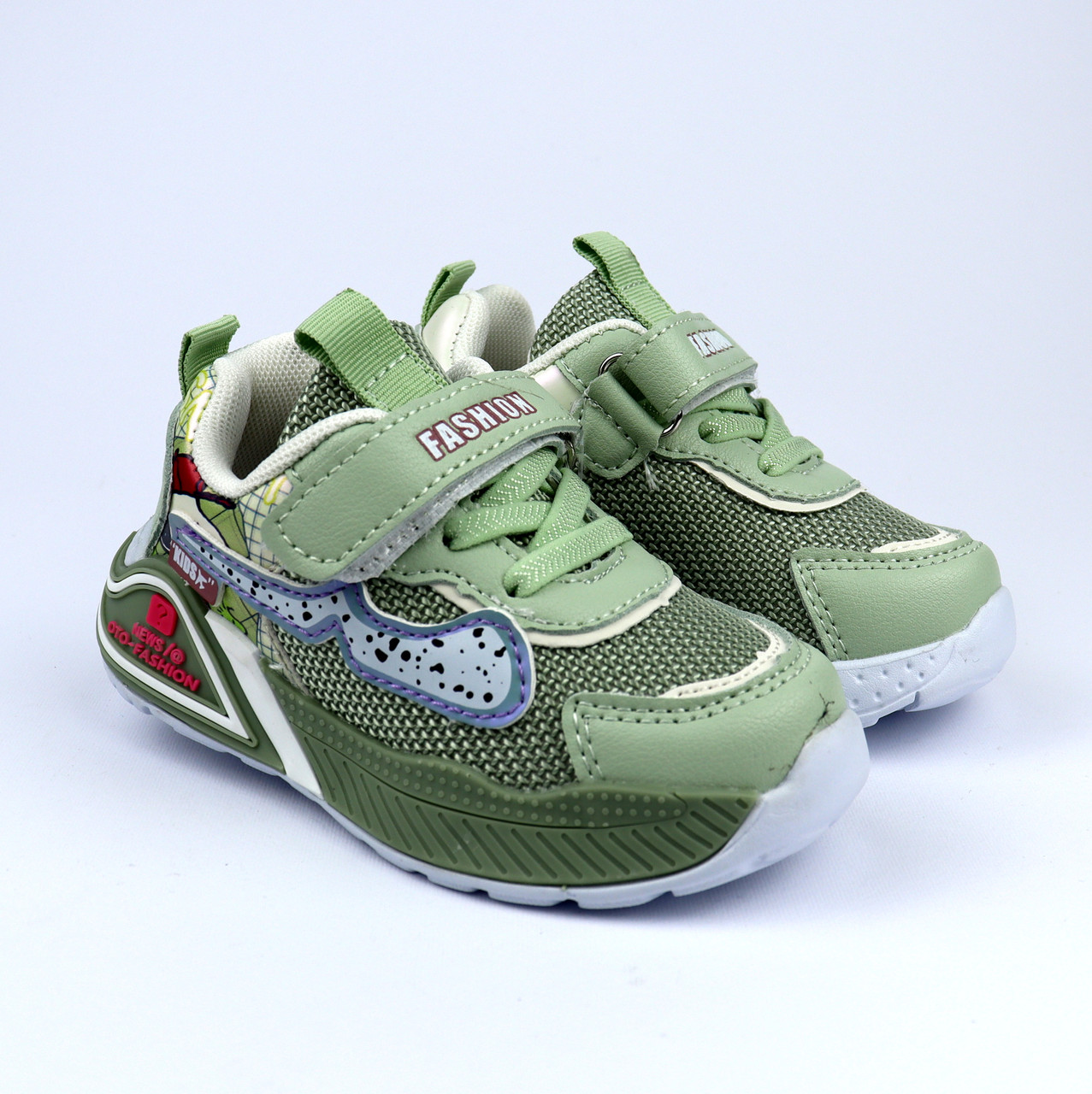 Кросівки дитячі хакі на липучці тм Том.м, фото 1