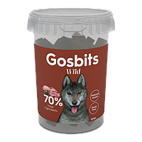 Gosbi Gosbits Wild, Натуральное лакомство для собак с кроликом и перепелкой, 300г