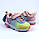 Кольорові кросівки для дівчинки на липучці, що світиться підошва Тм BiKi, фото 4