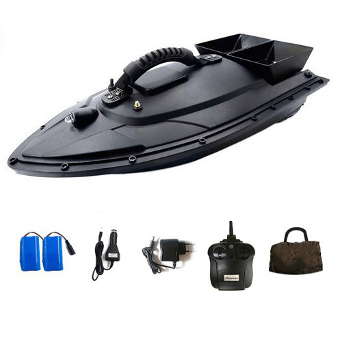 Кораблик для завезення прикормки катер Mounthill T188 1.5кг 500м 2АКБ чорний, фото 1