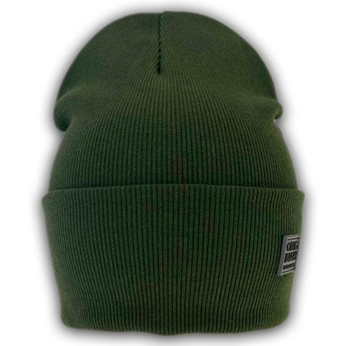 Двойная трикотажная шапка с отворотом для мальчика