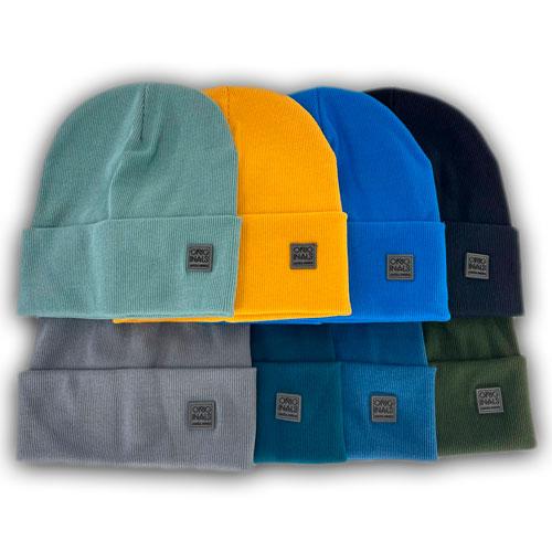 Двойная трикотажная шапка с отворотом для мальчика