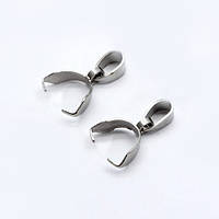 Бейли Finding Затискач підвісний тримач для підвіски кулона Нержавіюча сталь 19 мм x 4мм