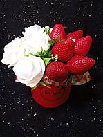 Подарки девушкам женщинам на 14 февраля 8 марта день рождения букеты из мыльных роз из твердого мыла 13 шт.