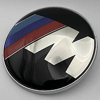 Значок BMW 74мм. Эмблема БМВ М серия на капот и багажник 51148132375