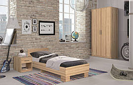 Дитяча кімната з ДСП Теннессі Дуб сонома (ліжко 90x200 см) Модерн
