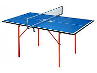 Тенісний стіл GSI Sport Junior із сіткою 136х76 см ЛДСП синій