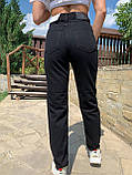 Жіночі джинси мом чорного кольору Arox, фото 3