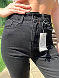 Жіночі джинси мом чорного кольору Arox, фото 5