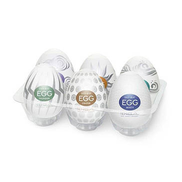 Набір мастурбаторів-яєць Tenga Egg Hard Boild Pack (6 яєць), фото 2