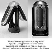 Вібромастурбатор Tenga Flip Zero Electronic Vibration Black, змінна інтенсивність, розкладний, фото 3