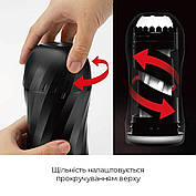 Мастурбатор Tenga Air-Tech Twist Ripple Blue із змінною тугістю обхвату, ефект глибокого минету, фото 3