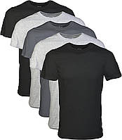 5 Black/Sport Grey/Charcoal (5-pack) XX-Large Мужские футболки с круглым вырезом Gildan, мультиупаковка,