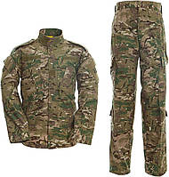 Cp Small Plus LANBAOSI Men's Tactical Jacket and Pants Military Camo Hunting ACU Uniform 2PC Set Army Mul