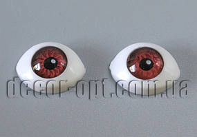 Око ляльки каріє 14х10 мм 2 шт.