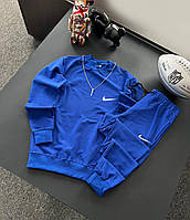 Мужской спортивный костюм Nike весна осень свитшот + штаны синий топ качество