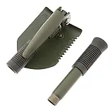 Лопата розкладна компактна Mil-Tec mini Olive 15525000, фото 5