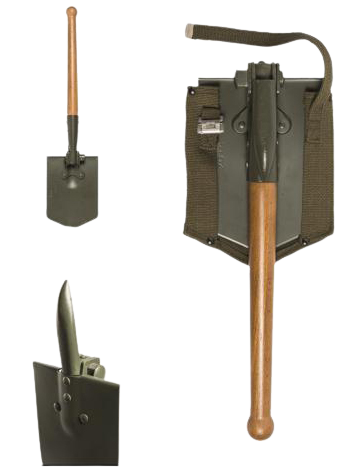 Лопата саперна Mil-Tec розкладна Олива 15523100, фото 1