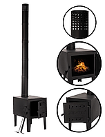 Складная печь из стали и чугуна Mil-tec tent stove small  14261000