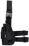 Кобура для пістолета на стегно лівостороння MilTec Black 16141002, фото 2