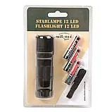 Ліхтарик кишеньковий 12 led 3aaa чорний Mil-tec 15151002, фото 3