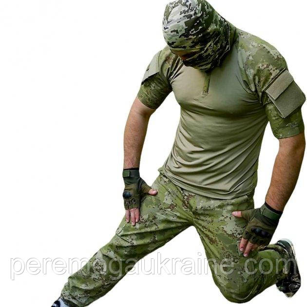 Тактична форма Forteks Камуфляж Green dark multicam Літня Футболка і Штани розмір XL