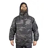 Комбат Анорак зимовий Mil-Tec combat anorak winter black Dark camo 10335080 розмір XL, фото 3