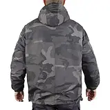 Комбат Анорак зимовий Mil-Tec combat anorak winter black Dark camo 10335080 розмір XL, фото 4