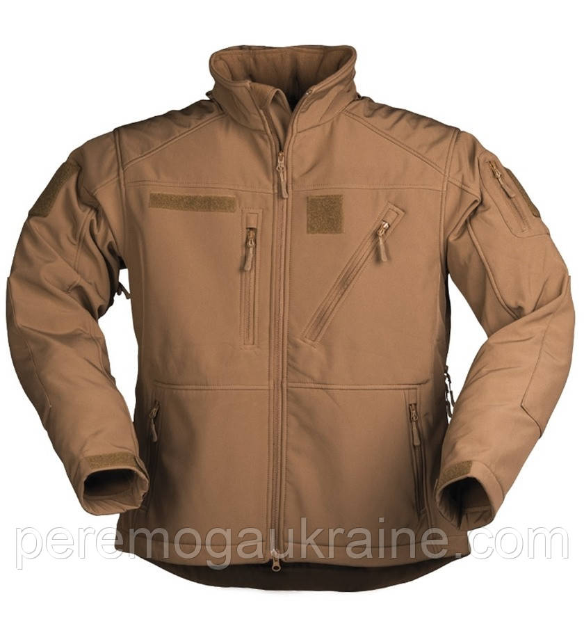 Куртка софтшелл вітрозахисна та водонепроникна Coyote Mil-Tec 10864019