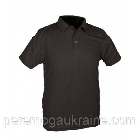Тактична футболка поло Mil-Tec tactical quickdry poloshirt Black 10961002