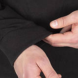 Тактична термобілизна на флісі (круглий ворот) чорна Mil-Tec 11221002, фото 7