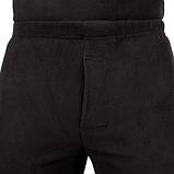 Тактична термобілизна на флісі (круглий ворот) чорна Mil-Tec 11221002, фото 3