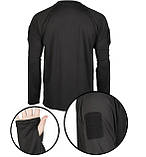 Термоактивна Сорочка Mil-Tec tactical d/r Black 11082002 - 3XL, фото 2