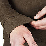 Термобілизна тактична на флісі Mil-Tec od Thermoflece undermoflece with zipper-Мил тек-11220001- Олива, фото 6