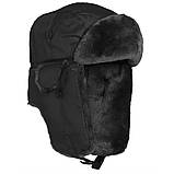 Шапка Mil-Tec ma1 вушанка чорна 12105002 - розмір 2XL - 64, фото 4