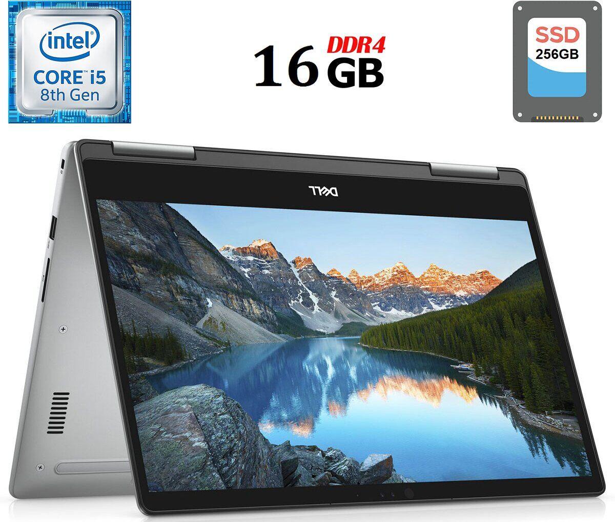 Ноутбук Б-клас Dell Inspiron 15-7573/ 15.6" 1920x1080 Touch/ i5-8250U/ 16GB RAM/ 256GB SSD/ UHD 620