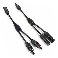 Кабель EcoFlow Solar MC4 Parallel Connection Cable (Черный, 0.3 м)