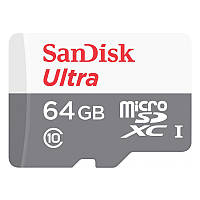 Карта памяти SanDisk Ultra Micro SDXC 64GB (64GB, Class10, UHS-I, 100MB/s)