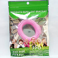 Браслет-пружинка для Защиты от Комаров и Насекомых BuyBuyBugs Розовый