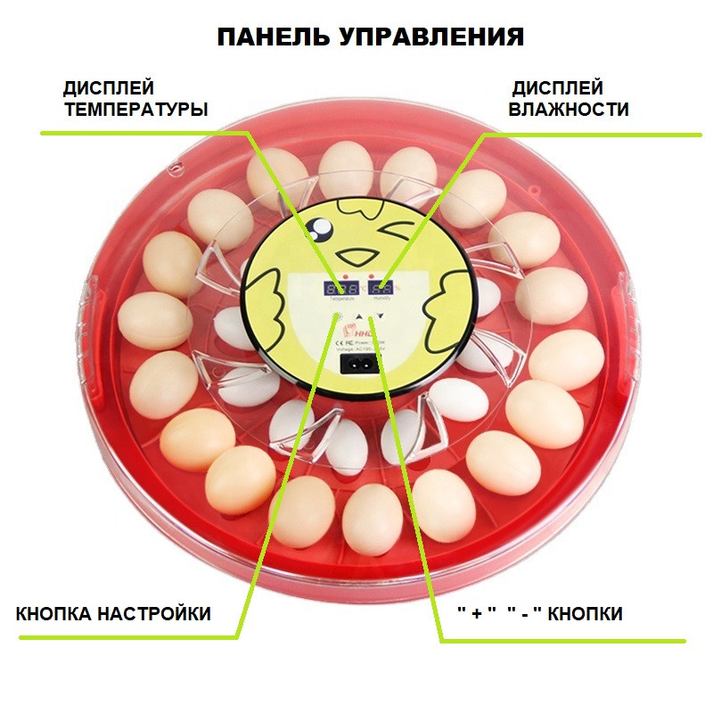 Инкубатор для яиц автоматический HHD S30 Smile Series Incubator - фото 5 - id-p1785900870