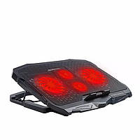 Підставка для ноутбука з охолодженням VHG S18B 4 вентилятори Laptop Cooling Pad Red