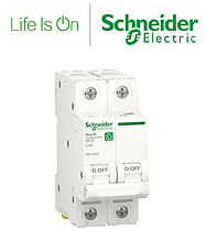 Автоматичний вимикач 2P, 40A, C, 6kA Schneider Electric Resi9, R9F12240