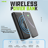 Повербанк Bavin PC095 з бездротовою зарядкою Wireless Power Bank 10000Mah