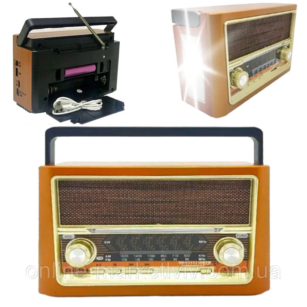Портативне FM-радіо з USB, Bluetooth, Everton RT-324 / Радіоприймач акумуляторний