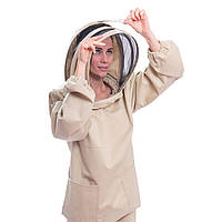 Куртка пчеловода с сеткой европейского образца, 100% коттон